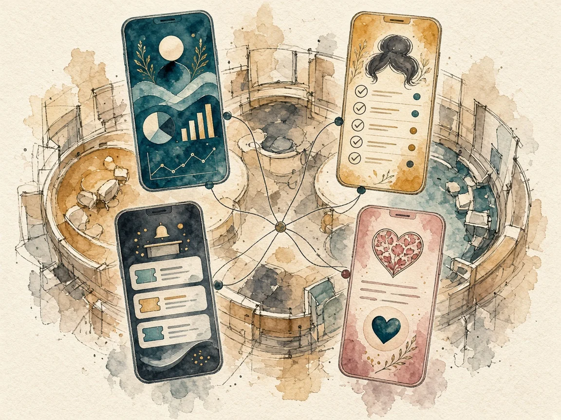 چهار نقش با اپلیکیشن مدیریت سالن زیبایی