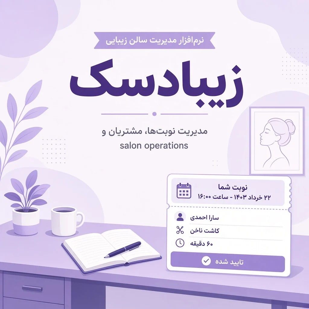 زیبادسک؛ اپلیکیشن و نرم‌افزار نوبت‌دهی سالن زیبایی